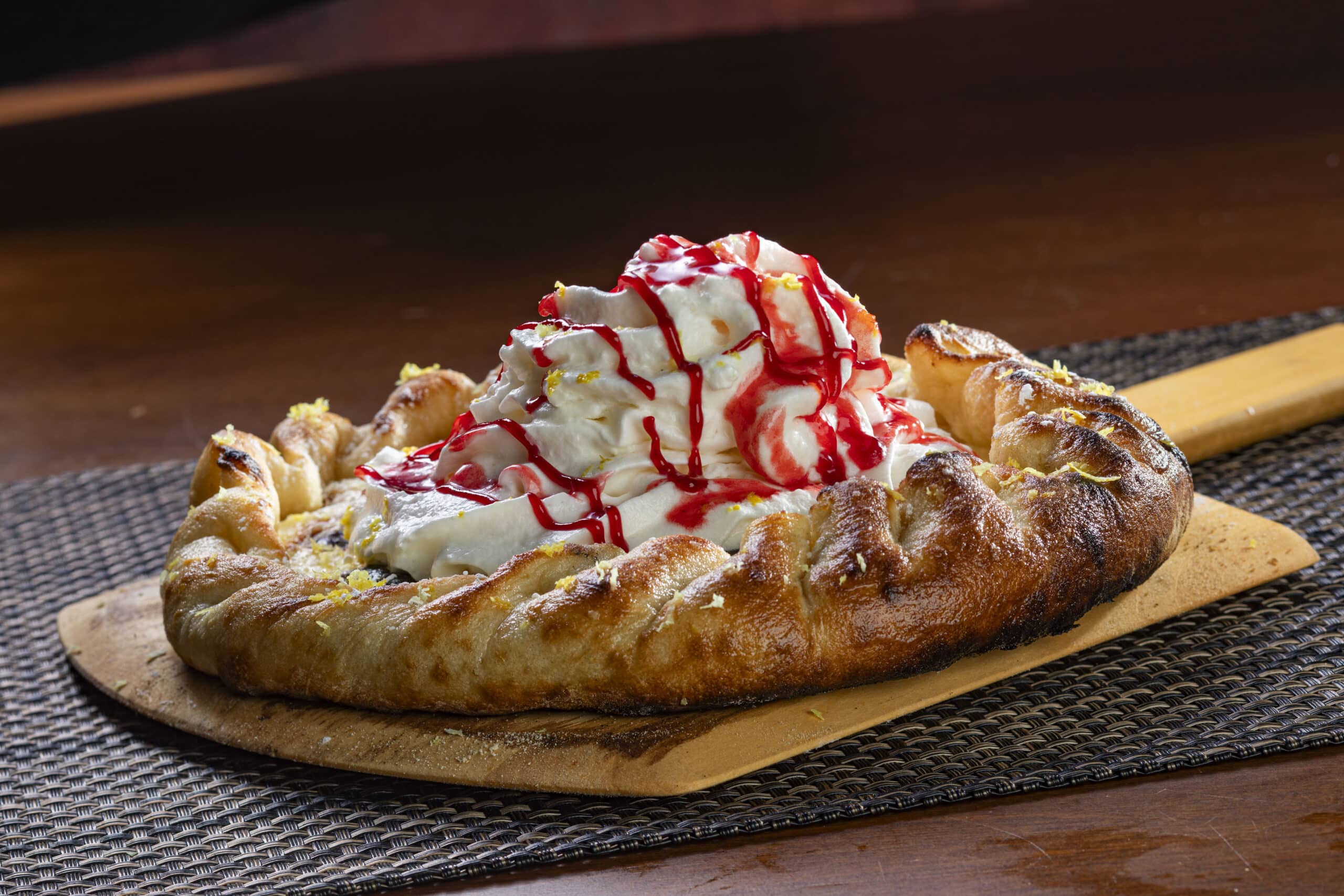 Brunch Strawberries & Cream Brick Oven Wood Fire PIzza