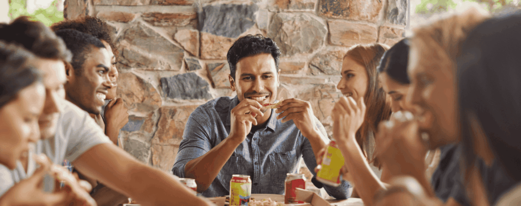 A group of people who have read the Bertucci's Terms & Conditions before using the site to order pizza.