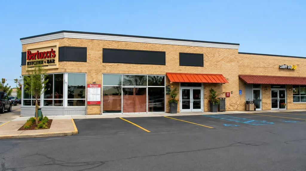The exterior of Bertucci's Newton